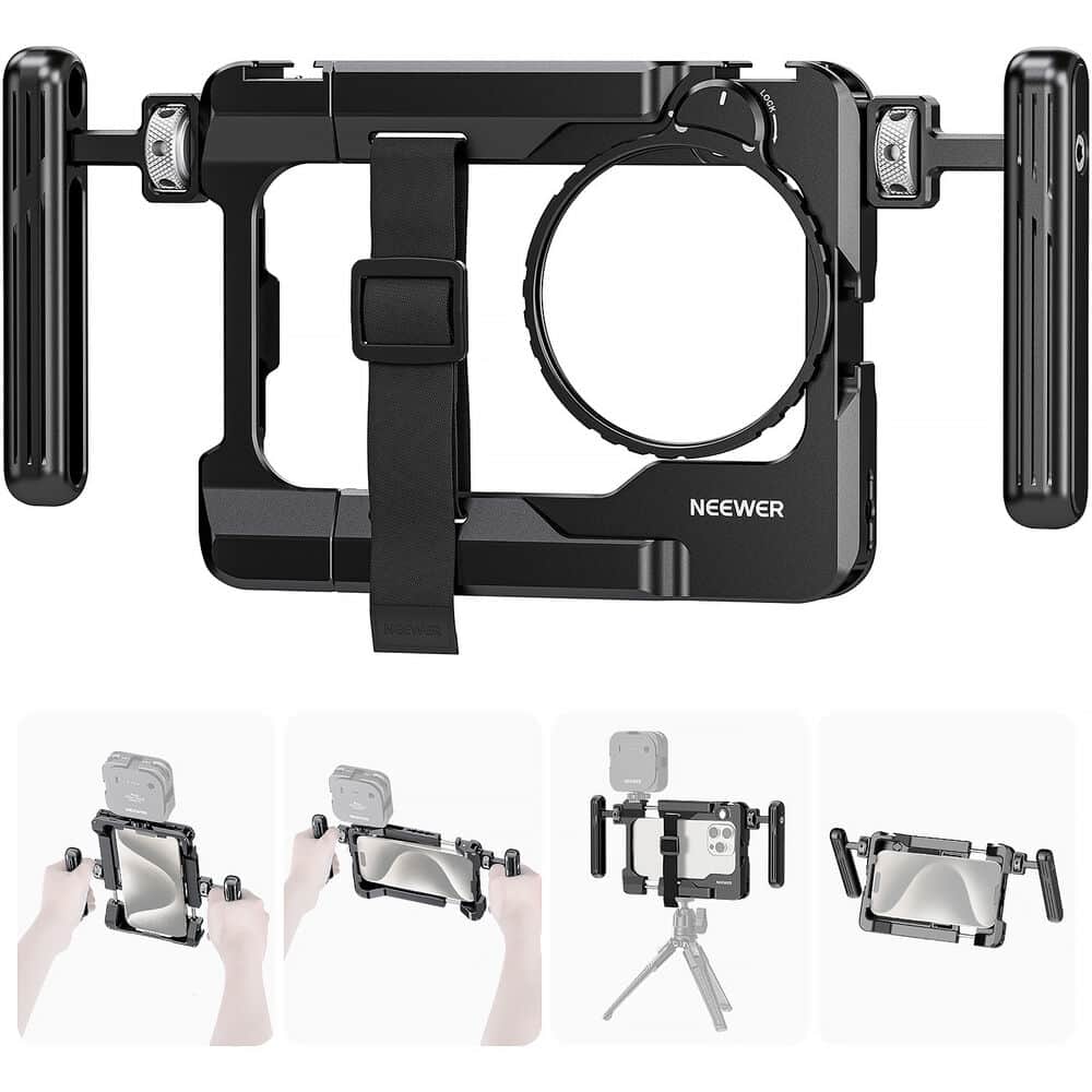 Neewer PA017 Telefon Kafesi &amp; 67mm Filtre adaptörlü
