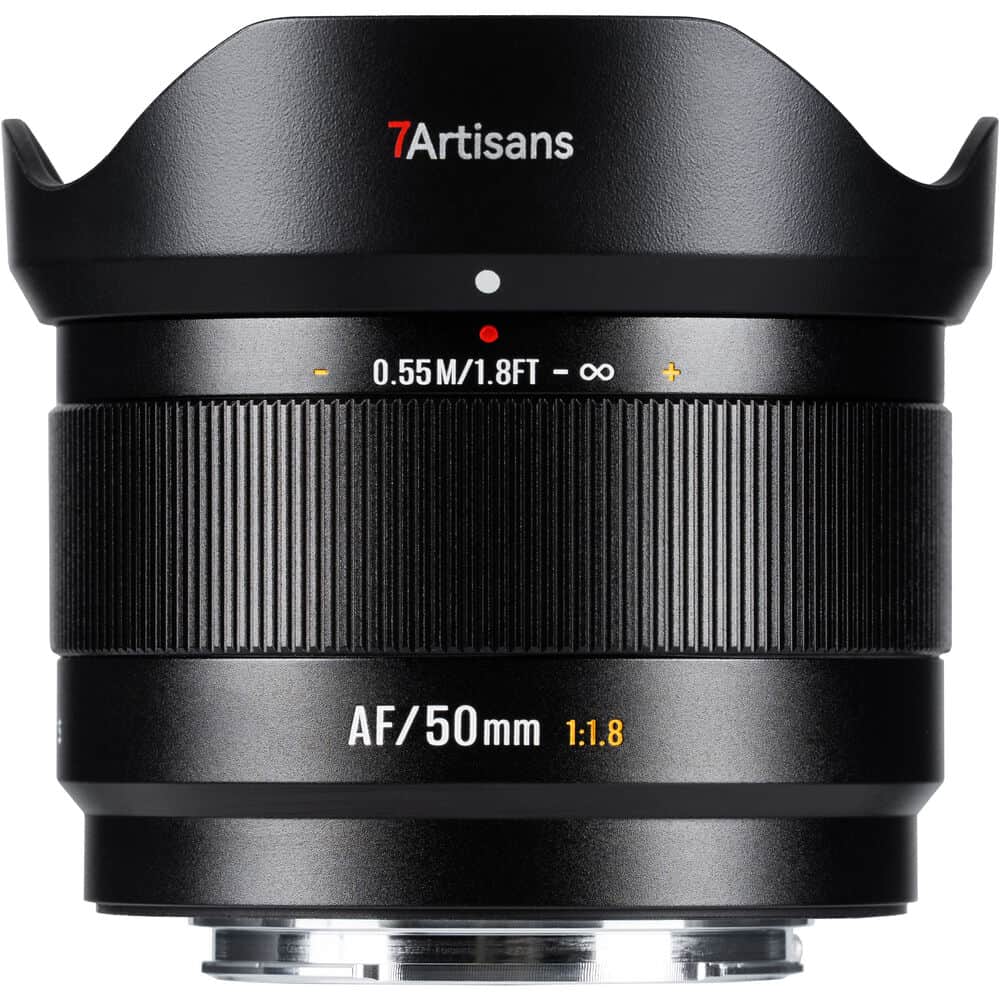 7Artisans AF 50mm F1.8 Fuji (FX Mount) APS-C Lens Siyah
