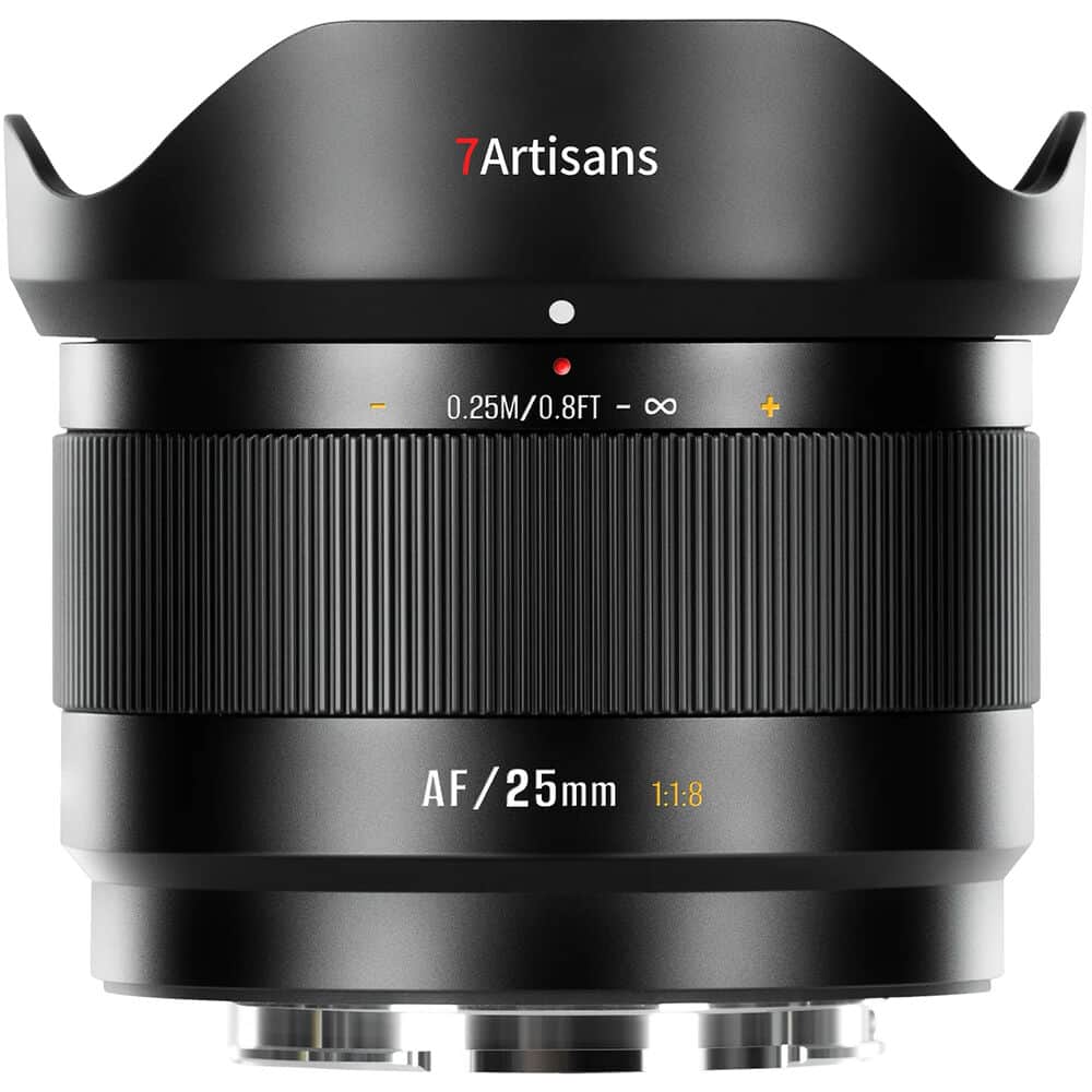 7Artisans AF 25mm F1.8 Fuji (FX Mount) APS-C Lens Siyah
