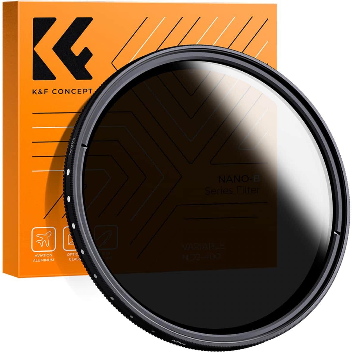K&amp;F Concept 82mm ND2-ND400 (9 Stop) B Serisi Değişken ND Filtre