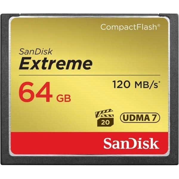 Sandisk 64 GB Extreme CF Kart 800x 120 mb/s