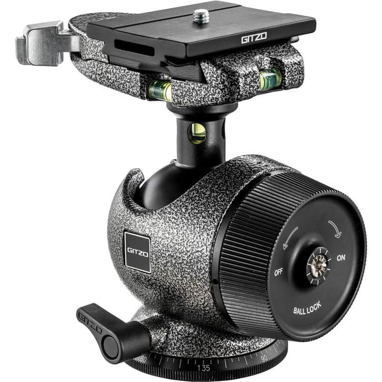 Gitzo GH3780QD Series 3 Center Ball Head with Bubble Sphere and QR Plate