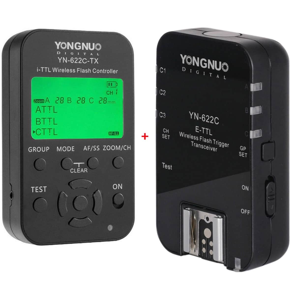 Yongnuo YN-622C TX Yeni Ekranlı 1/8000s TTL Kablosuz Flaş Tetikleyici - Canon Uyumlu