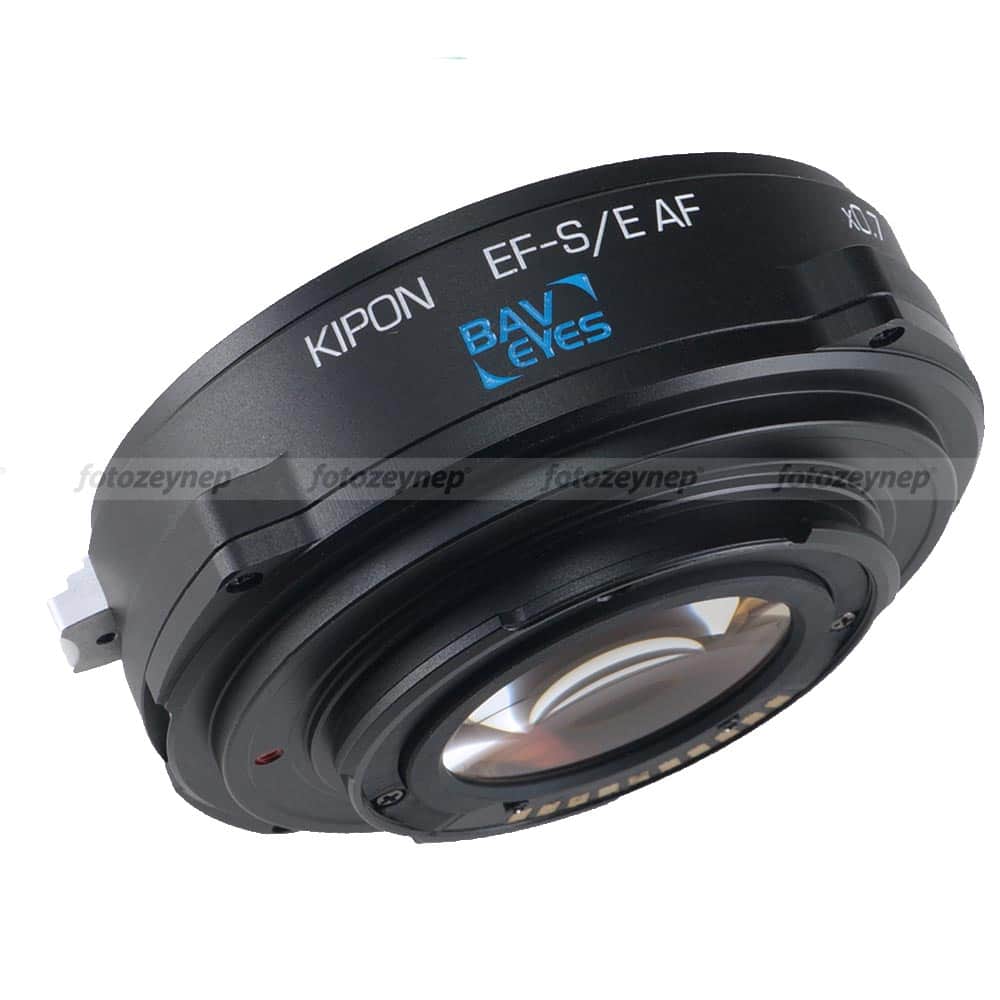 Kipon Baveyes EF-S/E AF 0.7x Otomatik Fokus Canon Lensi Sony NEX E-Mount Gövdelere AF ve 0.7x