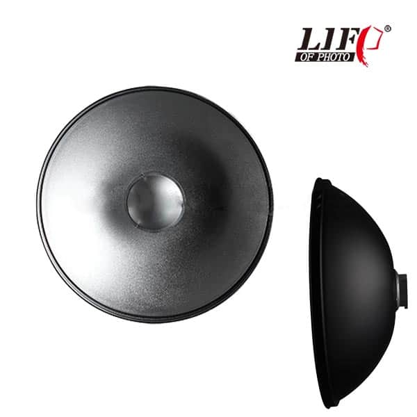 Lifei LD-955E Kafa Flaşı için Beauty Dish / Silver Reflector 56cm