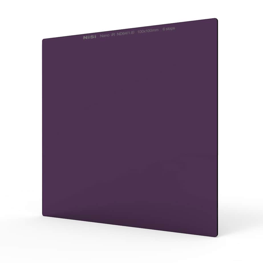 Nisi 100 x 100mm ND64 1.8 NANO IR ND Glass Camera Filter - 6 Stop