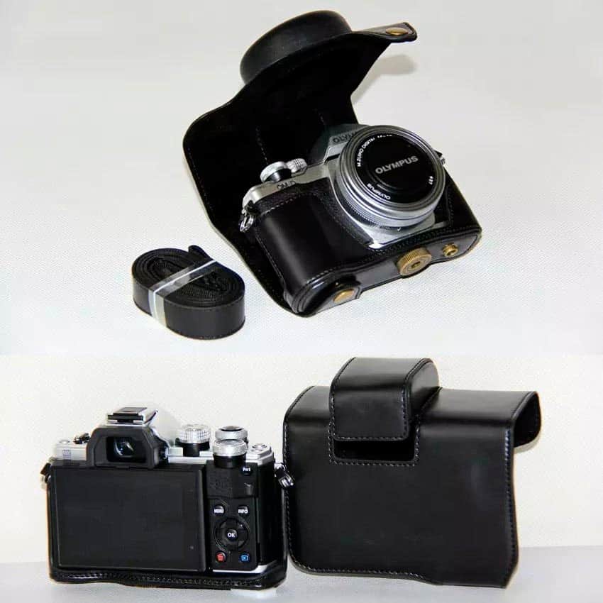 OEM Deri Kılıf (Olympus OM-D E-M10 Mark II Siyah)