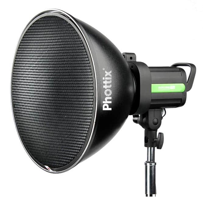 Phottix Wide Angle Reflector with Grid and Diffuser (Bowens Mount, 35cm)