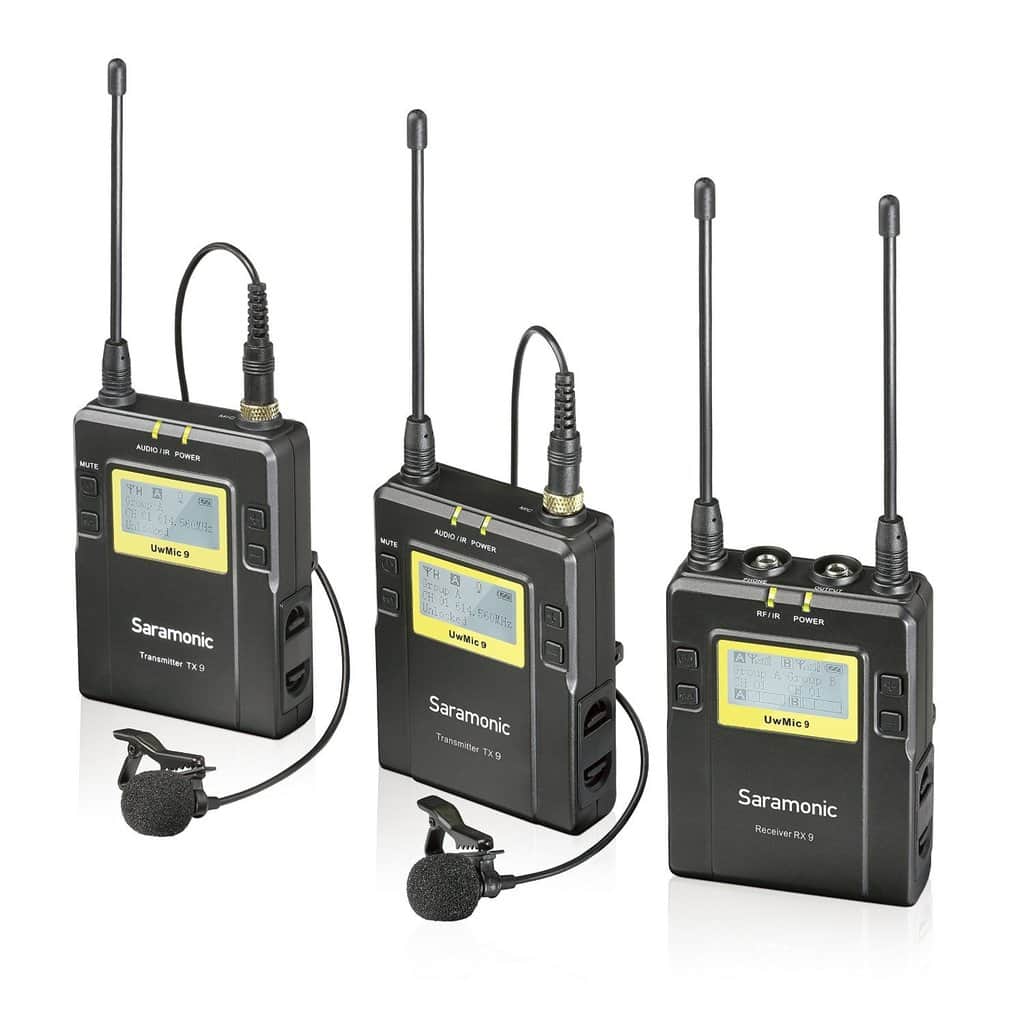 Saramonic UwMic9 TX9+TX9+RX9 Kit2 İkili Kablosuz Yaka Mikrofonu
