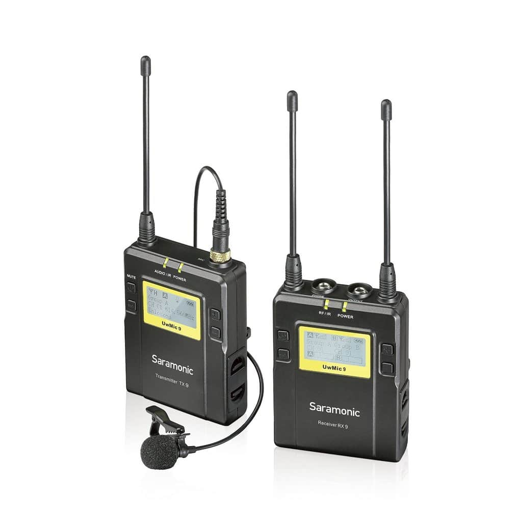 Saramonic UwMic9 TX9+RX9 Kit1 Kablosuz Yaka Mikrofonu