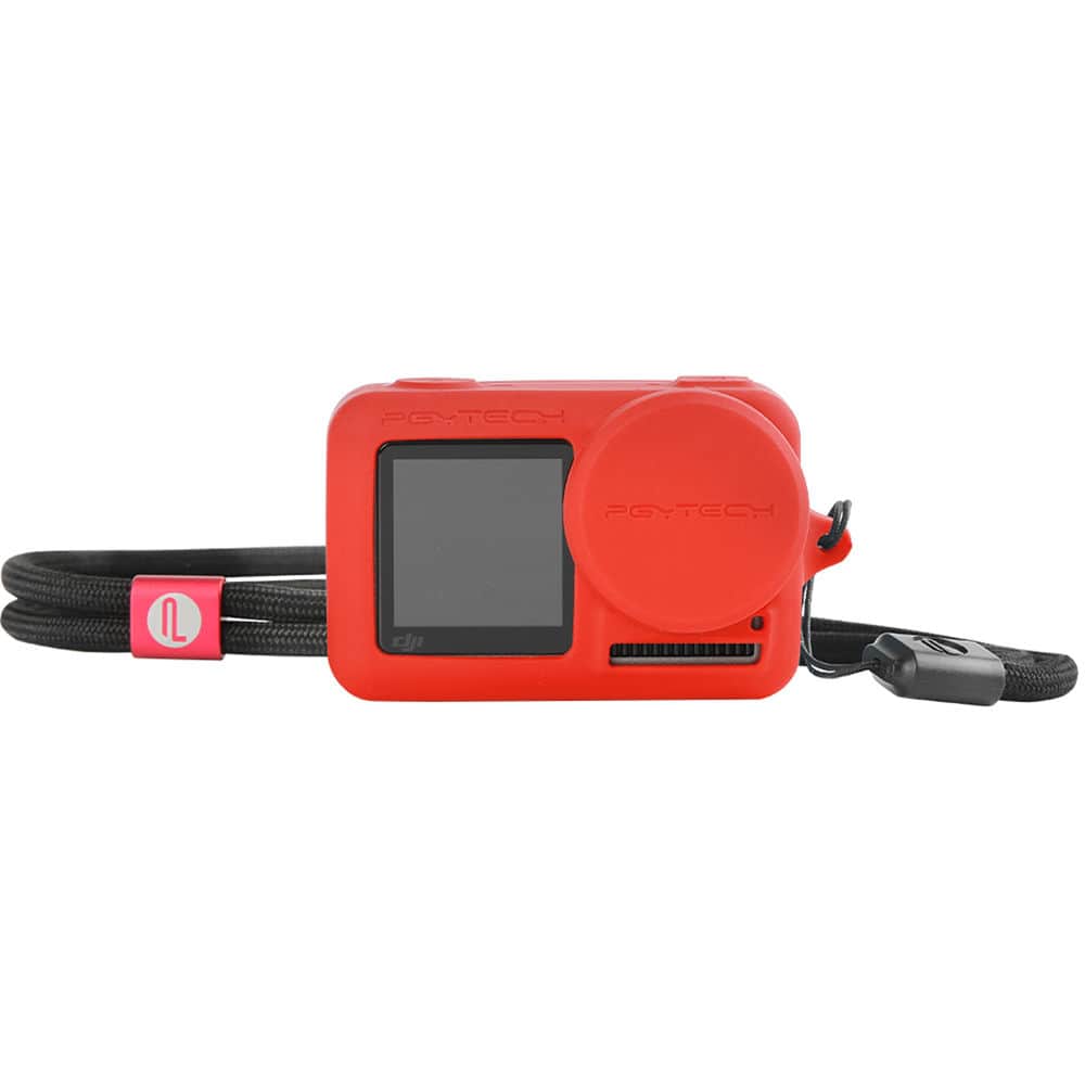 Pgytech Osmo Action Silikon Kılıf Kırmızı (P-11B-013)