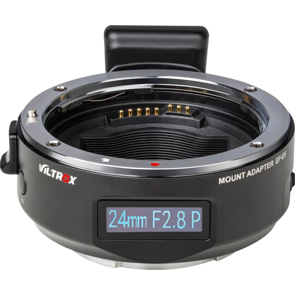 Viltrox EF-E5 Mark V Canon EF Lens - OLED Ekranlı Sony E-Mount Gövde Adaptörü