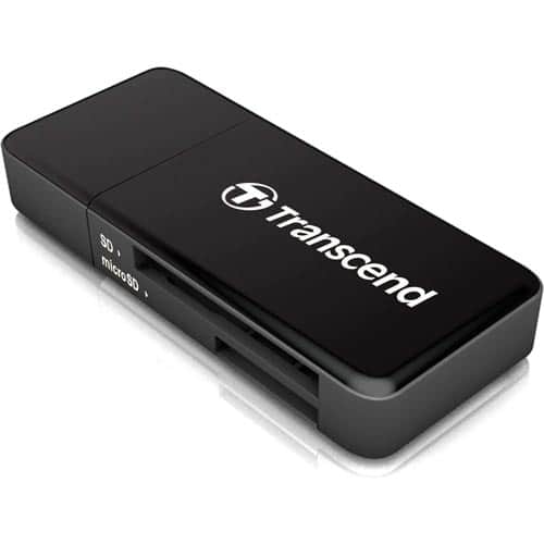 TRANSCEND TS-RDF5K SD/MicroSD Card USB 3.1 Gen 1, Black