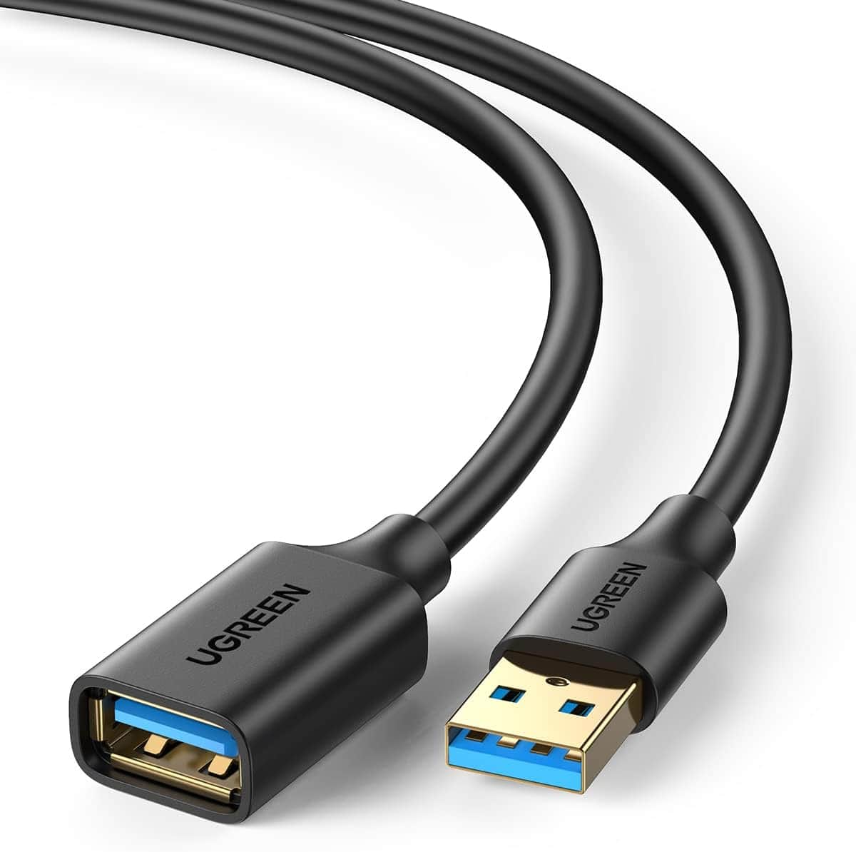 Ugreen USB 3.0 Uzatma Kablosu, 2 Metre, Siyah