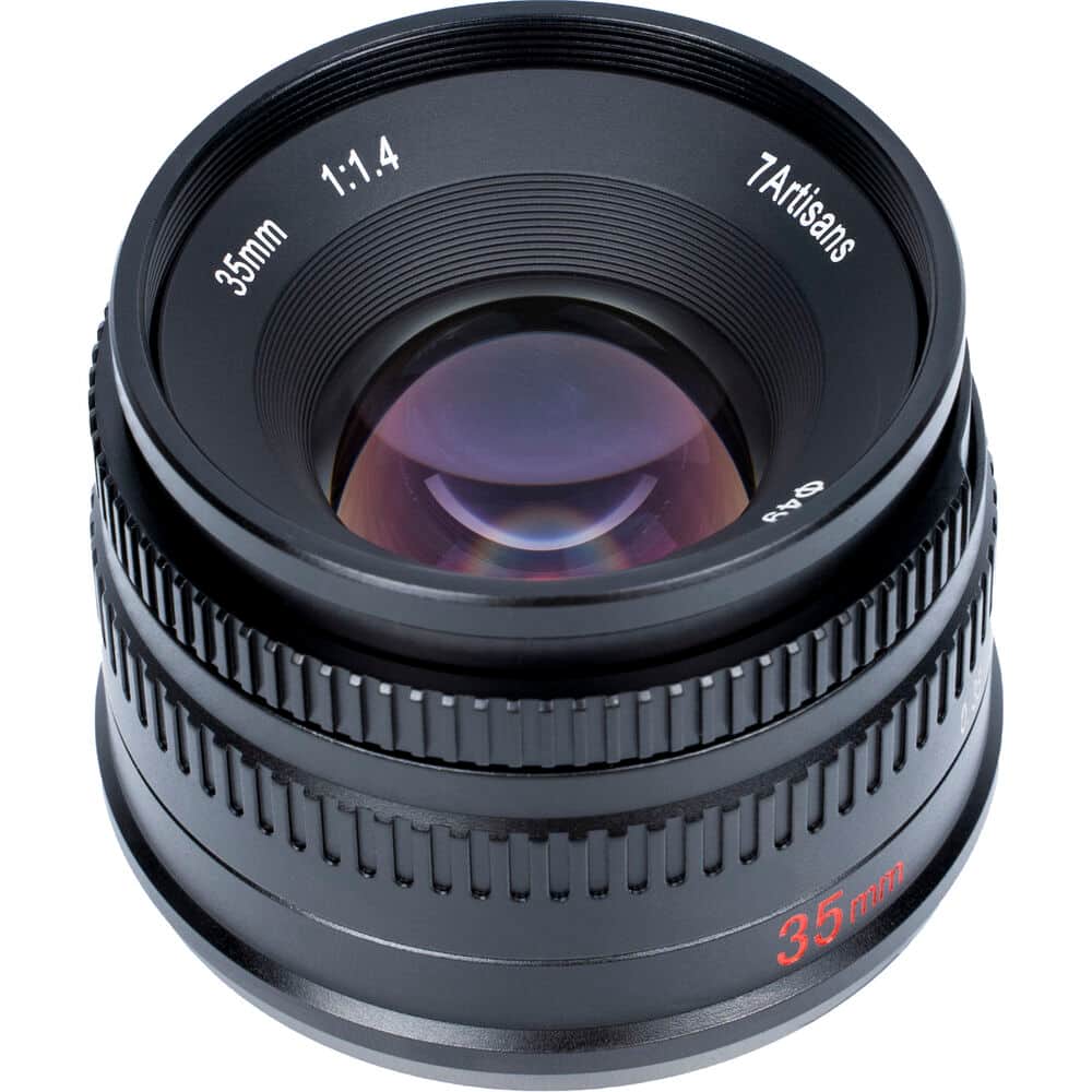 7Artisans 35mm/F1.4 Fuji (FX Mount) MF APS-C Lens Siyah