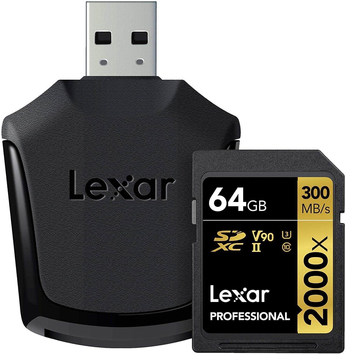 Lexar 64 GB Pro 2000X SDHC/SDXC UHS-II U3 V90 R300/W260