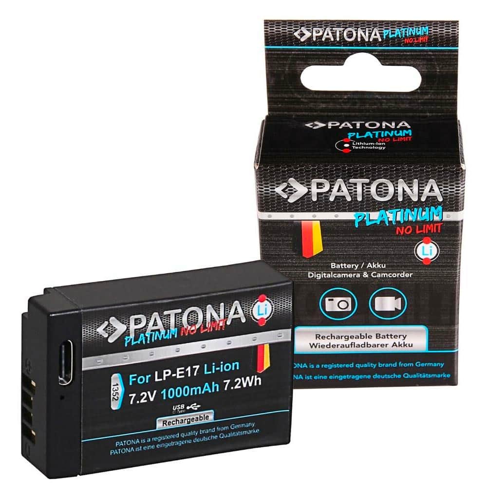 Patona 1352 Platinum LP-E17 USB-C Canon Batarya