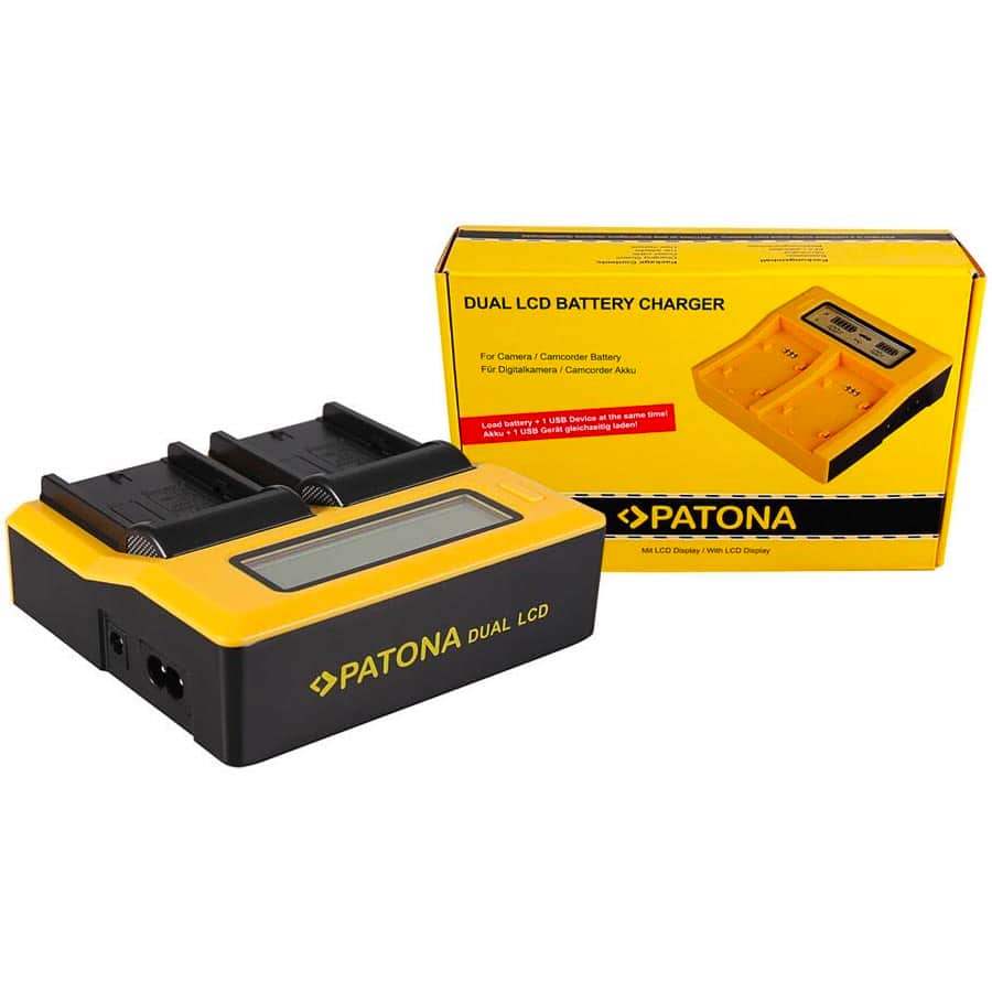 PATONA 7645 DUAL LCD USB CHARGER FUJIFILM NP-W126