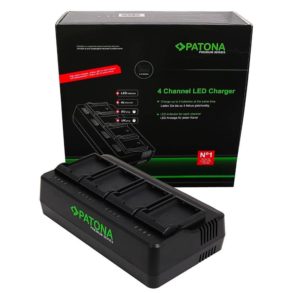 PATONA 1688/1691 PREMIUM 4-PORT BATTERY CHARGER SONY BP-U60 BATTERY