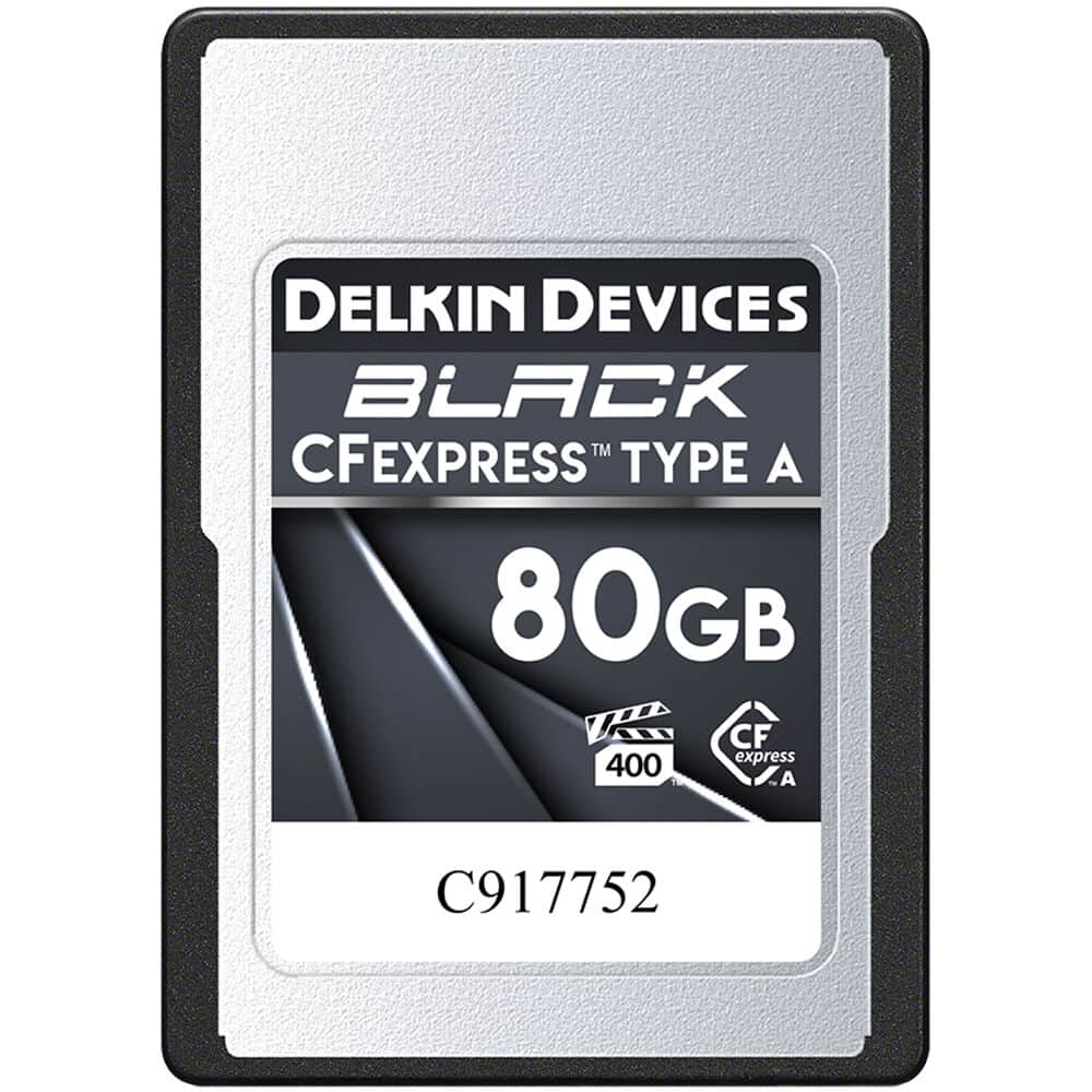 Delkin Devices 80GB BLACK CFexpress™ Type A Memory Cards