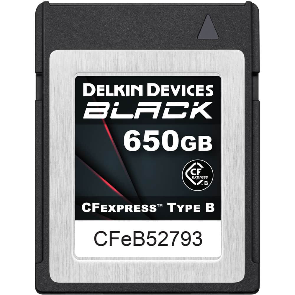 Delkin Devices 650GB BLACK CFexpress™ Type B Memory Cards
