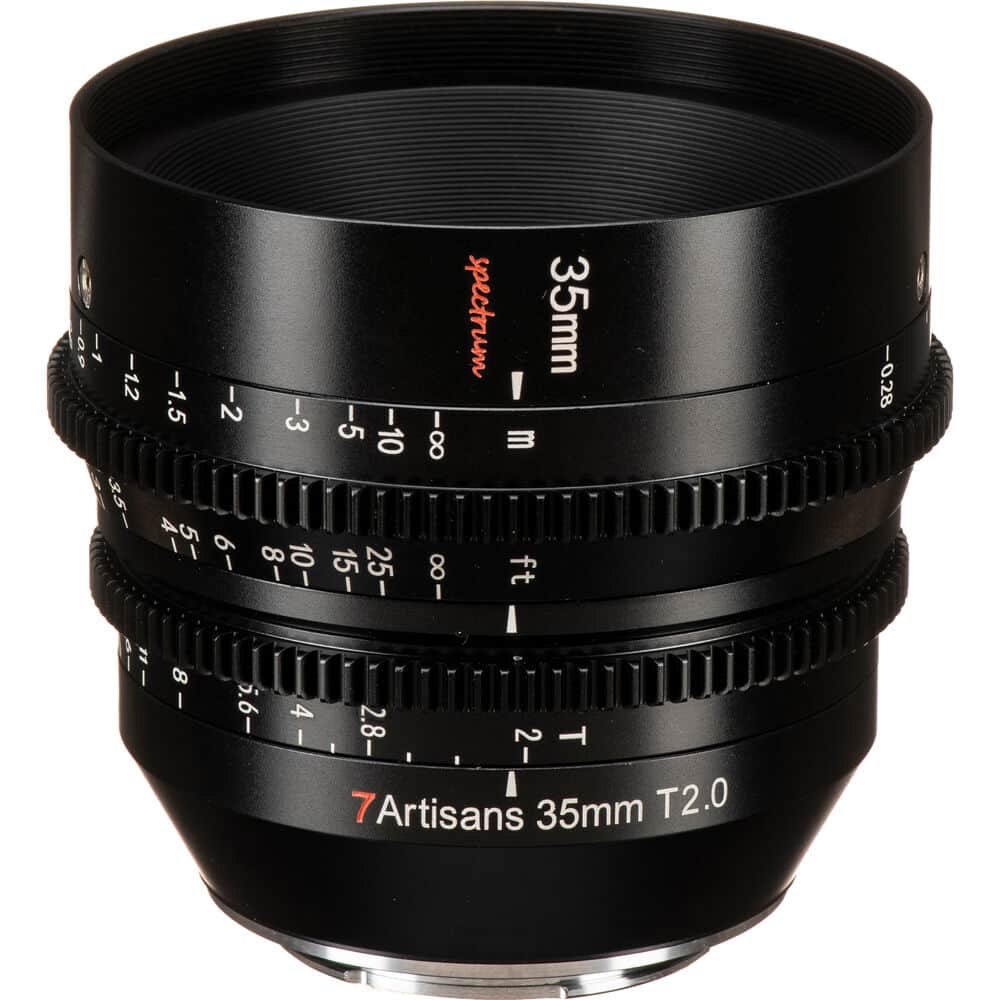 7Artisans 35mm T2.0 Sony (E Mount) Full Frame Cine Lens Siyah