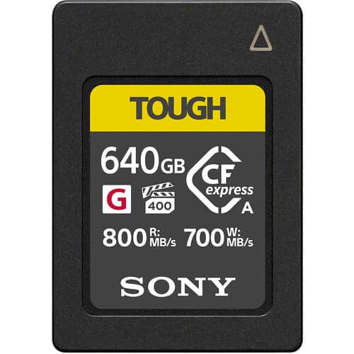 Sony 640GB CFexpress Type A Tough Hafıza Kartı (CEA-G640T)