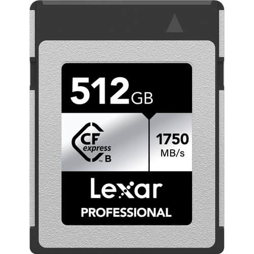Lexar 512 GB Professional CFexpress Type B Card SILVER Series