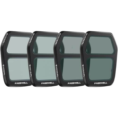 Freewell DJI Air 3S Bright Day Split ND/PL Filter Set (4-Pack)