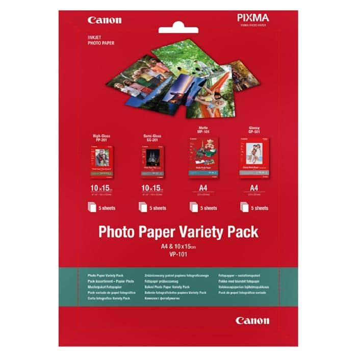 Canon IJ Photo Paper Variety Pack A4&amp;4X6 VP-101
