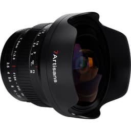 7Artisans DSLR için 7.5mm F3.5 Nikon F Mount MF Lens Siyah