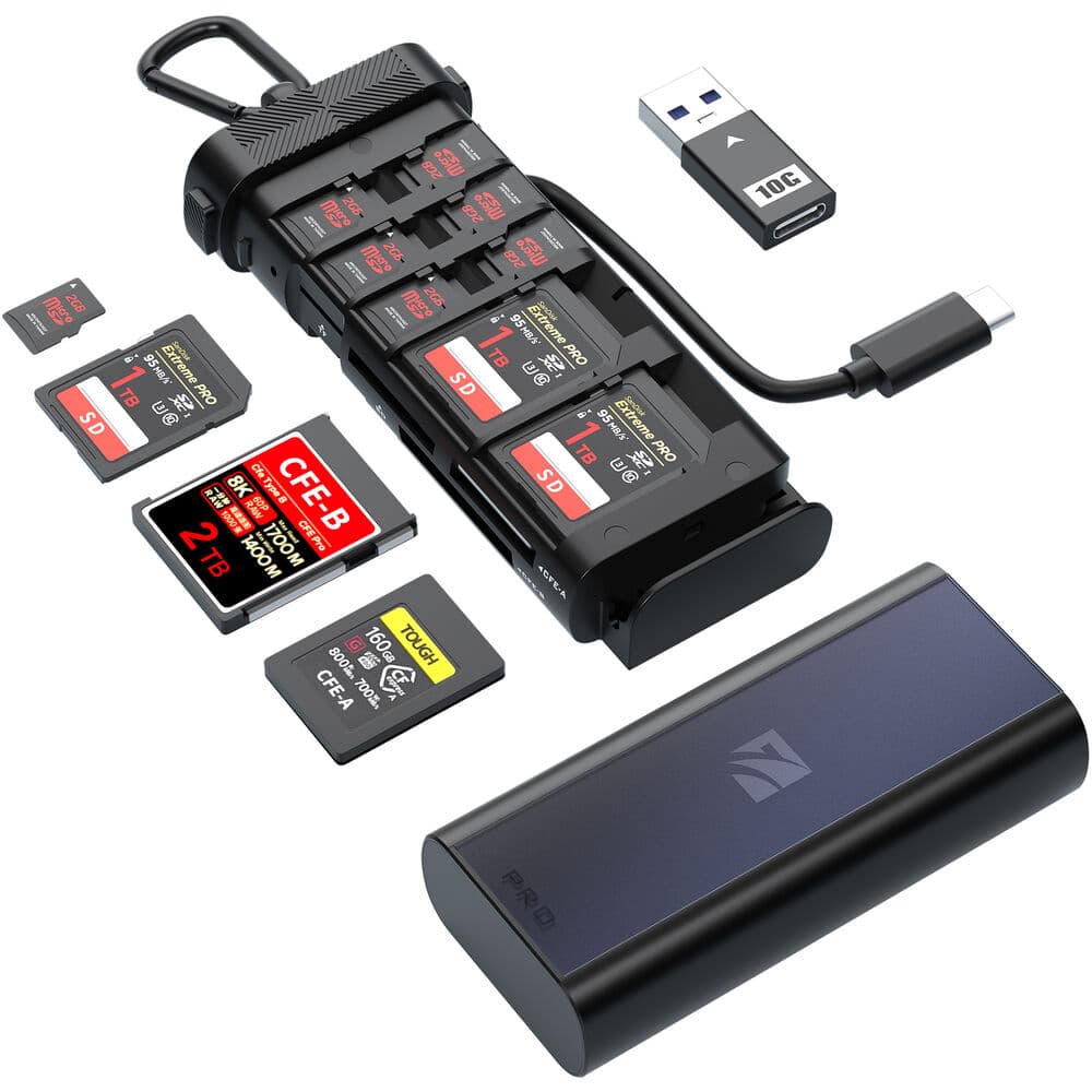 Freewell PRO CARD READER CF Express Type A/B, SD, TF COMBO