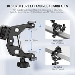 NEEWER UA057 22'' (55 cm) Mafsallı Magic Arm Süper Kelepçe ve Telefon Tutucu Kiti