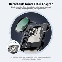 Neewer PA017 Telefon Kafesi &amp; 67mm Filtre adaptörlü