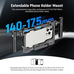 Neewer PA017 Telefon Kafesi &amp; 67mm Filtre adaptörlü