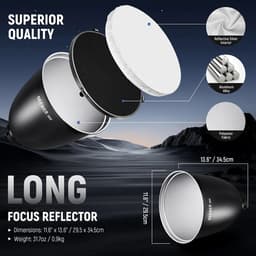 NEEWER FR30 11.6" 29.5cm Deep Focus Reflektör ve Petek Seti