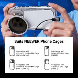 Neewer PS017 180° U-Tipi USB-C Adaptör (40Gbps &amp; 240W &amp; 8K)