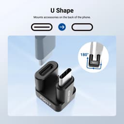 Neewer PS017 180° U-Tipi USB-C Adaptör (40Gbps &amp; 240W &amp; 8K)