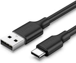 Ugreen USB Type-C Şarj ve Data Kablosu, Siyah, 1.5 Metre