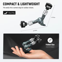 Neewer UA082 7'' - 18cm Anti-Twist Eklemli Magic Arm