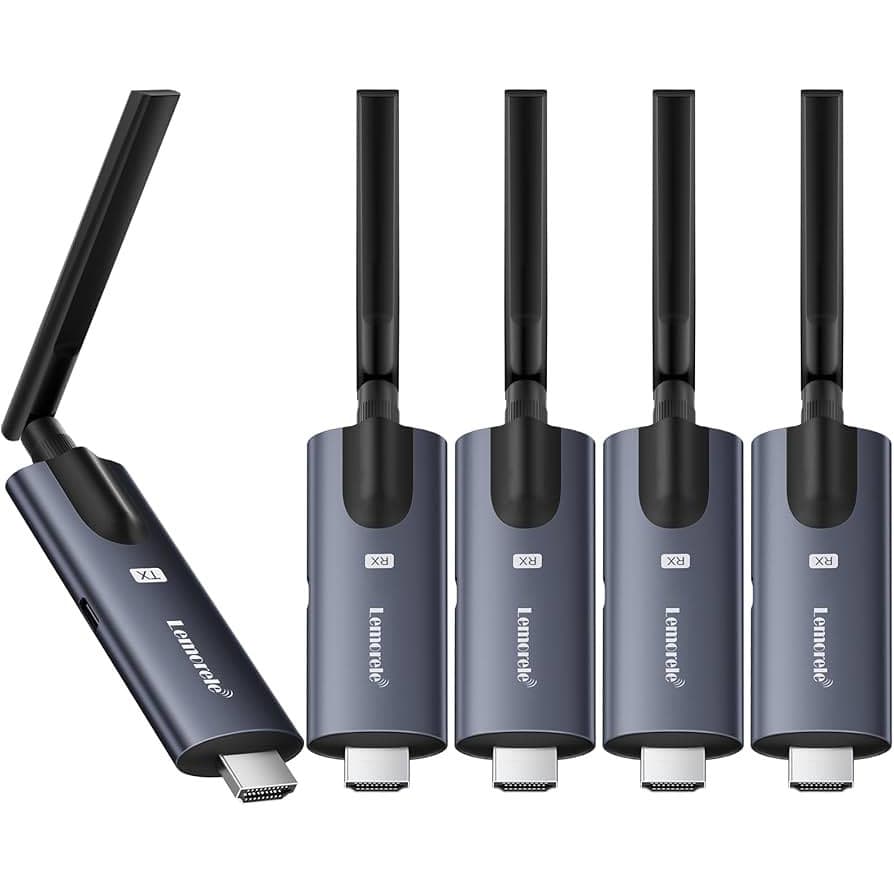 Lemorele R1040 1TX &amp; 4RX Wireless Görüntü Aktarıcı