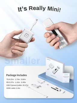 Lemorele P300 USB-C 1TX &amp; 1RX Wireless Görüntü Aktarıcı