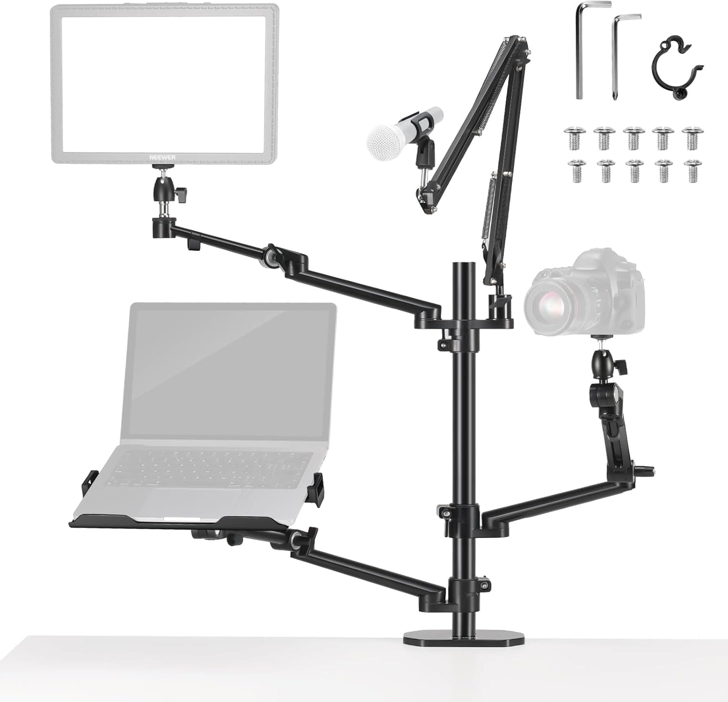 Neewer DS007 Dört Kollu Masaüstü Yayıncı Standı