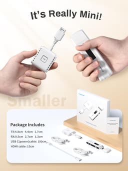 Lemorele P200 HDMI 1TX &amp; 1RX Wireless Görüntü Aktarıcı