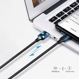 Ugreen USB Type-C Şarj ve Data Kablosu, Siyah, 1.5 Metre