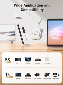 Lemorele P200 HDMI 1TX &amp; 1RX Wireless Görüntü Aktarıcı