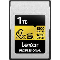 Lexar 1 TB Professional GOLD CFexpress 4.0 Type A Memory Card
