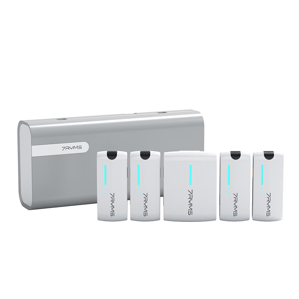 7RYMS iRay DW40 Dört Konuşmacılı Mini Kablosuz Mikrofonu Beyaz