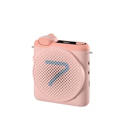 7RYMS WA2 Kablosuz Yaka Mikrofonlu Taşınabilir Ses Amplifikatörü Pembe