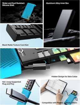 HOMAN CFexpress Type A &amp; SD Card Reader, USB3.2 Gen 2 10Gbps (Siyah)